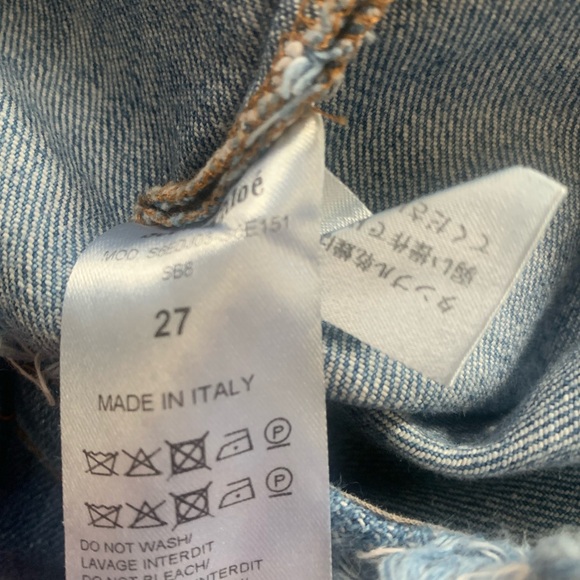 See By Chloe Denim A-Line Pleated Boho Western Jean Skirt - Picture 9 of 9